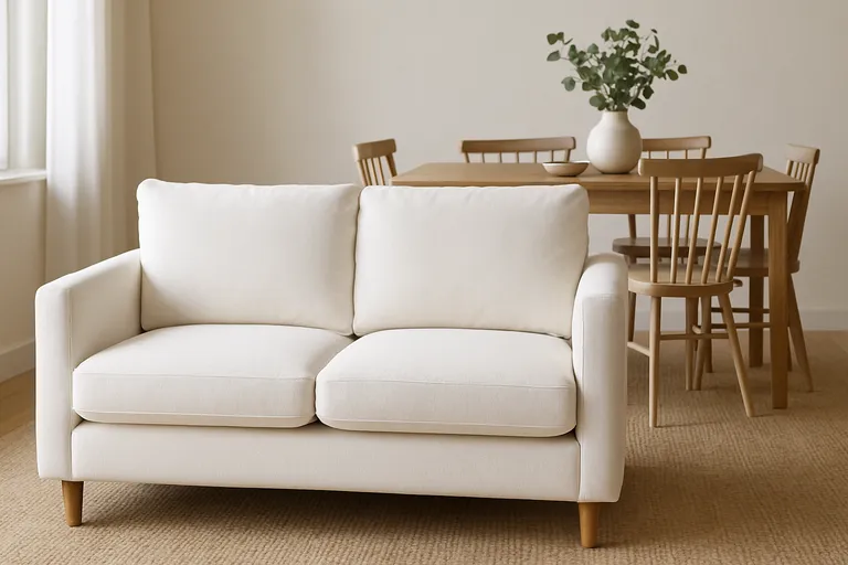 De beste stofkeuze voor een witte loveseat